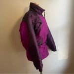Vintage 90s Mountain Goat Ski Jacket Coat White Stag Purple Plum Belt Size Small Photo 4