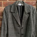 kim rogers  Black White Checked Jacket 16 Photo 2
