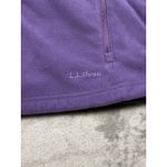 L.L.Bean  Womens Purple Fleece Jacket Full Zip Polartec Outdoor Coat L Photo 5