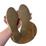 Birdies  Sparrow Pink Fringe Slip On Slide Sandals Boho Retro Bridal Womens 7 Photo 5