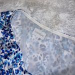 Sugar Lips  One Shoulder Blue and White Ruffle Mini Dress size XL Cocktail Party Photo 3