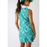 Lilly Pulitzer  Silva Quarter Zip Dress in ‘Blue Horizon Par Fection’ Print Golf Photo 4