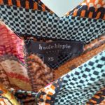 Haute Hippie Boho Patchwork Print Colorful Wode Leg Jumpsuit XS Photo 7