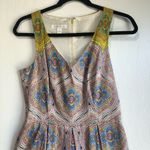 London Times Boho colorful y2k dress pockets size 4 Photo 1
