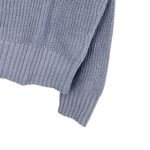 J.Crew  Ribbed funnelneck sweater linen-cotton blend Lavender Lakeshore Small NWT Photo 3