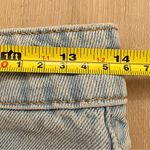 Princess Polly  Light Blue Jean Shorts High-Waisted Frayed Hem Photo 4