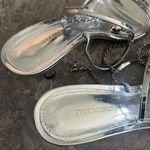 Salvatore Ferragamo Ferragamo Denise Sandals 70mm in Silver, Size 7 NEW in Box Photo 11