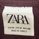 ZARA  Burgundy Sweatshirt Photo 1