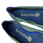 Rothy's ‎ The Point Aqua Heather Turquoise Flats Size 8 Shoes Slip On Ballet Knit Photo 3