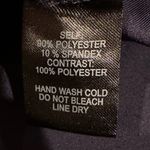 Lulus Lulu’s Navy Blue Midi Spandex Fit & Flare Sheer Stripes  Dress Sz XS Photo 9