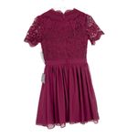 Lulus NWT Angel in Disguise Burgundy Lace Skater Dress Size Small S NEW T2140 Photo 7