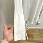 Free People Oversized Relaxed Waffle-Knit Thermal Sweater Top White size Medium Photo 7