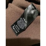 Wilfred Sweater Womens Small Brown Lace Up V Neck Ribbed Knit Long Sleeve Fitted Photo 4