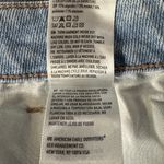 American Eagle  SZ 8 Highest Rise Mom Jeans Distressed Rips Chewed Hem Light Wash Photo 11