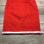 Anthropologie Vanessa Virginia  Orange Floral Textured Pencil Skirt Size 6 Photo 6