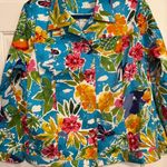 Laura Ashley  Women's Long Sleeve Floral Sequin Button Jacket Teal‎ Size L Photo 0