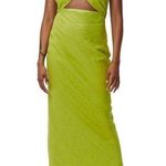 Simon Miller Yabba Halter Linen Kiwi Green Maxi Dress Size XL Photo 0