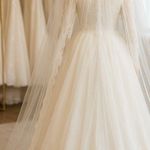 Vintage 60's 70's Victorian Lace Prairie Cottage Wedding Gown Dress High Neck Size undefined Photo 1