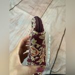 Vera Bradley  Maroon Medallion Wallet Quilted Zip Around Wristlet Retired READ Photo 2