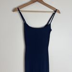 SKIMS  Dress Womens XS Navy Soft Lounge Long Slip Ribbed Bodycon Maxi Stretch Photo 1