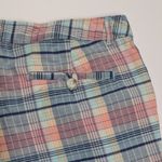 Dockers  Plaid Shorts Preppy Golf Womens Size 4 Pink Blue Photo 6