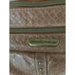 Stone Mountain Brown Faux Leather‎ Woven Crossbody Bag Purse Photo 3