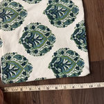Pottery Barn  Pouch Bag‎ White Green Floral Print Photo 8