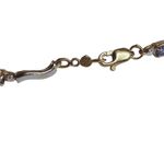 14K Two Tone Tanzanite Wave Link Bracelet Photo 3