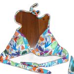 Echo Tropicalia Floral Bikini Swim Top Bottom Set Large Photo 1