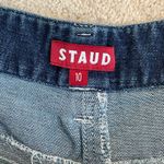 STAUD Mixed Denim Painter Cargo Blue Pants/Jeans Womens size 10 Photo 11