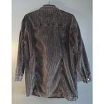 Highway Jeans Charcoal Gray Cotton Corduroy Button Front Shacket Jacket Large Photo 2