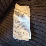 Quince NWOT  Heather Charcoal Grey Cotton Cashmere Ribbed Long Sleeve Sweater Photo 5