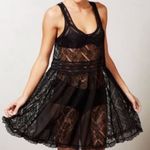 Anthropologie Eloise x Sheer Lace Open Knit Slip Dress Goth Witchy WhimsiGoth S Photo 0