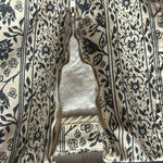 Free People Modern Femme Skirt in Cream & Blue Cotton Mini Denim Size 2 NEW Photo 8