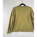 Madewell Women Top Green Drop Shoulder Henley Tee Long Sleeve Pullover Casual XS Photo 7