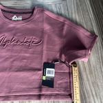 Alphalete NEW  Woman’s  ELMTS Short SLEEVE Crop Size Medium, Mauve Photo 6