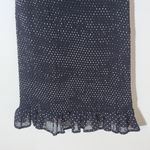 HYFVE Black Polka Dot Mini Dress with Fitted Smocked Skirt Size Medium Photo 2