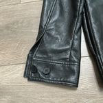 Wilfred  By Aritzia Vegan Leather Shirt Jacket Black Shacket‎ Size Small Photo 7