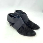 Stuart Weitzman Stuart‎ Weitzman Coban Suede Wedge Booties Black Size US 9.5 Photo 5
