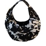 A New Day NWT Beaded Elegant Black and White Floral Women's Smile Shoulder Bag Photo 1