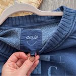 Aerie  checked‎ out blue graphic sweatshirt Photo 3