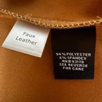 Premise Studio Faux Suede Leather Longline Jacket Trench Coat Camel Tan Size M ECU Photo 11