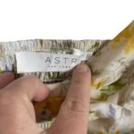 ASTR NWOT  The Label Cap Sleeve Floral Cut Out Mini Dress in Yellow Multi Size M Photo 5