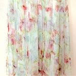 DM fashion White Green & Red Ruffle Tulle Floral Belle Sleeve Dress. Photo 4