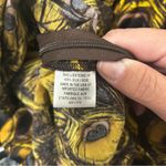 Milly Silk Peacock Feather Print Sleeveless V-Neck Top with Bow Accent, Size 0 Photo 5