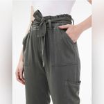 Aeropostale Women’s Black Cargo Utility Pant Sz XS Tie Front Streetwear Utility Photo 4