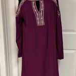 Time & Tru open shoulder long sleeves Purple dress.medium Photo 0