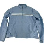Nike Vintage Light Blue Full Zip Track Run Gym Windbreaker Jacket Womens Size L Photo 1
