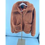 Elodie Anthropologie Faux Sherpa Teddy Coat Oversized Rust Size Medium Pockets Photo 6