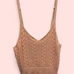 American Eagle Cute blush shaker knit cami crop sweater Photo 2